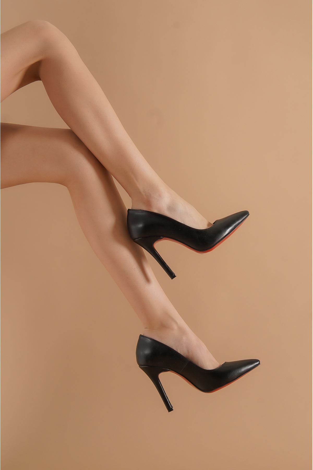 Sierra  Leopar Taş Detaylı Kadın Topuklu Ayakkabı Stiletto