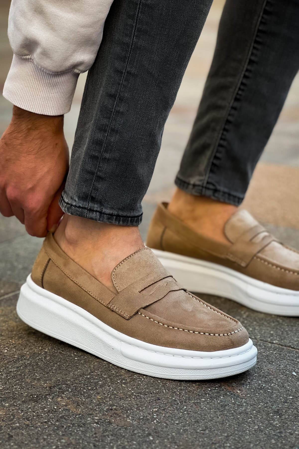 RS615 - Lüx Süet Erkek Ayakkabı VIZON