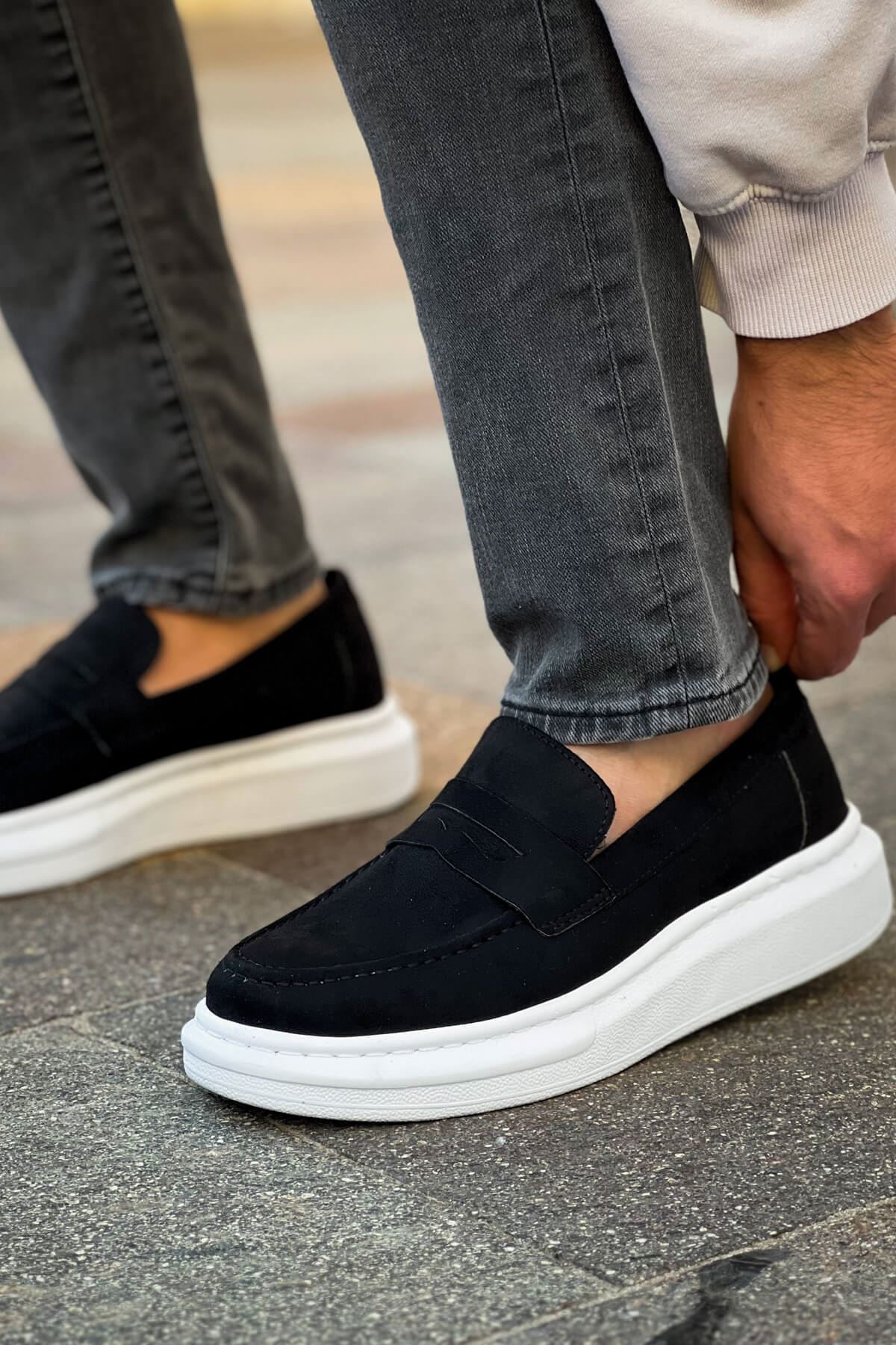 RS615 - Lüx Süet Erkek Ayakkabı SIYAH