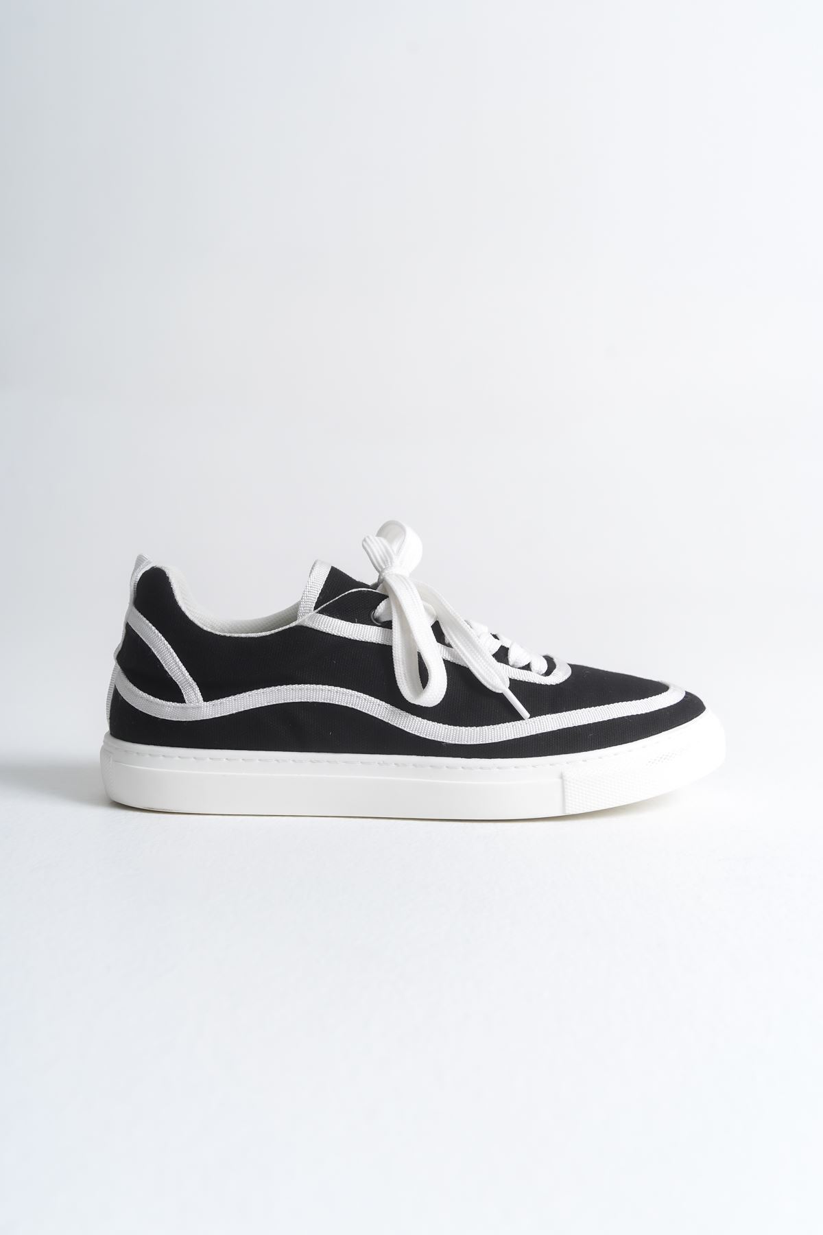 RS625 - Keten Erkek Spor Ayakkabı SİYAH - BEYAZ