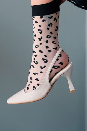 Bej Arkası Açık Tasarım Kadın Topuklu Ayakkabı Simera