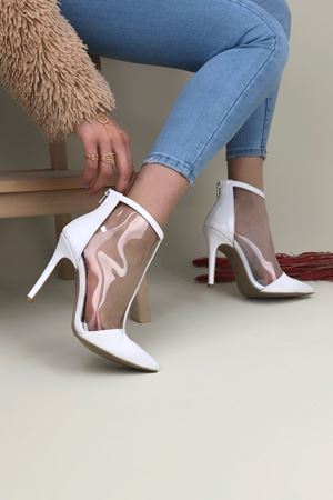 Beyaz Freya Topuklu Kadın Ayakkabı