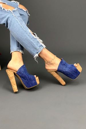 Kot Simsi Kadın Topuklu Ayakkkabı