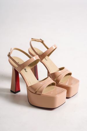 Nude Rugan Özel Tasarım Kadın Özel Topuklu Ayakkabı Joanne