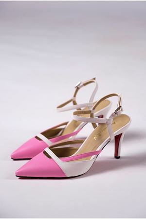 Pembe Kadın Özel Tasarım Topuklu Ayakkabı Stiletto Dixie