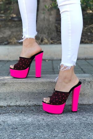 Peter Yüksek Topuklu Terlik