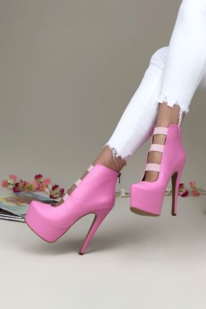 Pembe Brandy Topuklu Kadın Ayakkabı