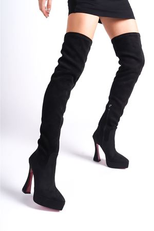 Platform Tasarım Kadın Çizme Yüksek Topuklu Ayakkabı Cora