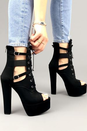 Siyah Missia Topuklu Kadın Ayakkabı