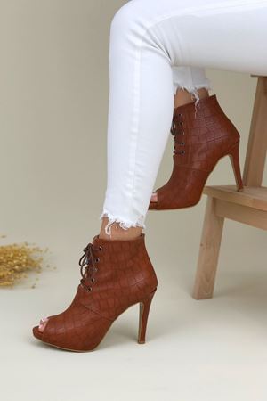 Taba Narcis Topuklu Kadın Ayakkabı