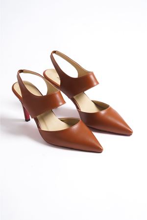 Taba Kadın İnce Topuklu Ayakkabı Stiletto Tamara