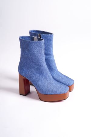 Taba Platform Tasarım Kadın Çizme Orta Topuklu Ayakkabı Vito