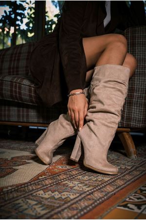 Ten Alessi Körüklü Kısa Kadın Kadın Çizme