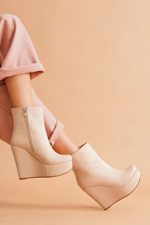 Ten Daina Dolgu Topuklu Kadın Bot