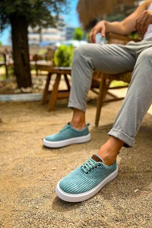 CH173 - KBT Velluto Erkek Ayakkabı SU YESILI