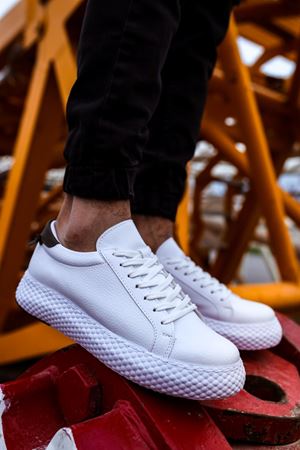 CH107 - CBT Felibord Erkek Ayakkabı BEYAZ / HAKI